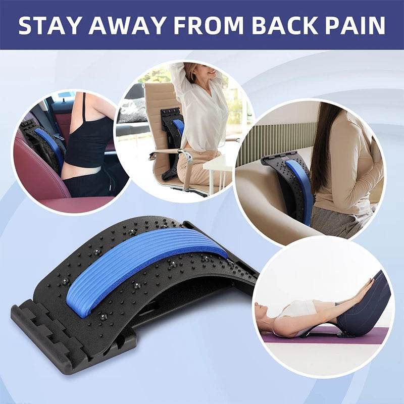 Magnetic Therapy Adjustable Back Stretcher Pain Relief - BXA - Sleep Galleria