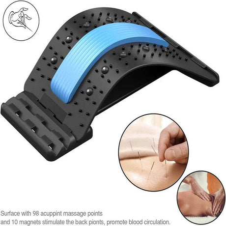 Magnetic Therapy Adjustable Back Stretcher Pain Relief - BXA - Sleep Galleria