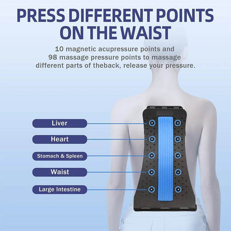 Magnetic Therapy Adjustable Back Stretcher Pain Relief - BXA - Sleep Galleria