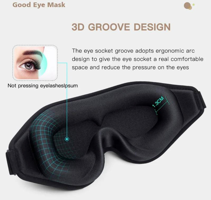3D Eyelash Lash Mask Eye Mask Protection for Sleep with Adjustable Strap Lash Extension Sleep Mask Comfort for Sleep Relaxing Silk Cotton Soothing Foam