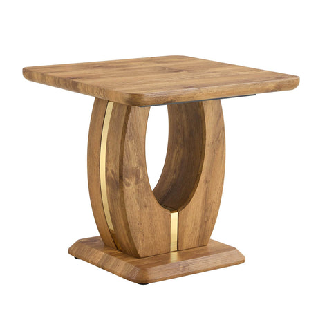 Modern Minimalist Wood Grain MDF Square Coffee Table - Sleep Galleria
