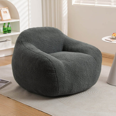 Spacious Memory Foam Teddy Bean Bag Chair - Calmora - Sleep Galleria