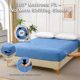 Waterproof Ultrasonic Cotton Diamond Grid Mattress Protector - Sleep Galleria