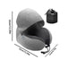 Travel U-Shaped Pillow Memory Foam Hooded Neck Pillow with Storage Bag Portable Sleeping Pillows for Car Office Aircraft Siesta