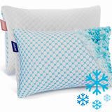 Virtu Temperature Regulating Reversible Cooling Body Pillow for Adult, Adjustable Memory Foam Long Body Pillows for Bed, 20" X 54"