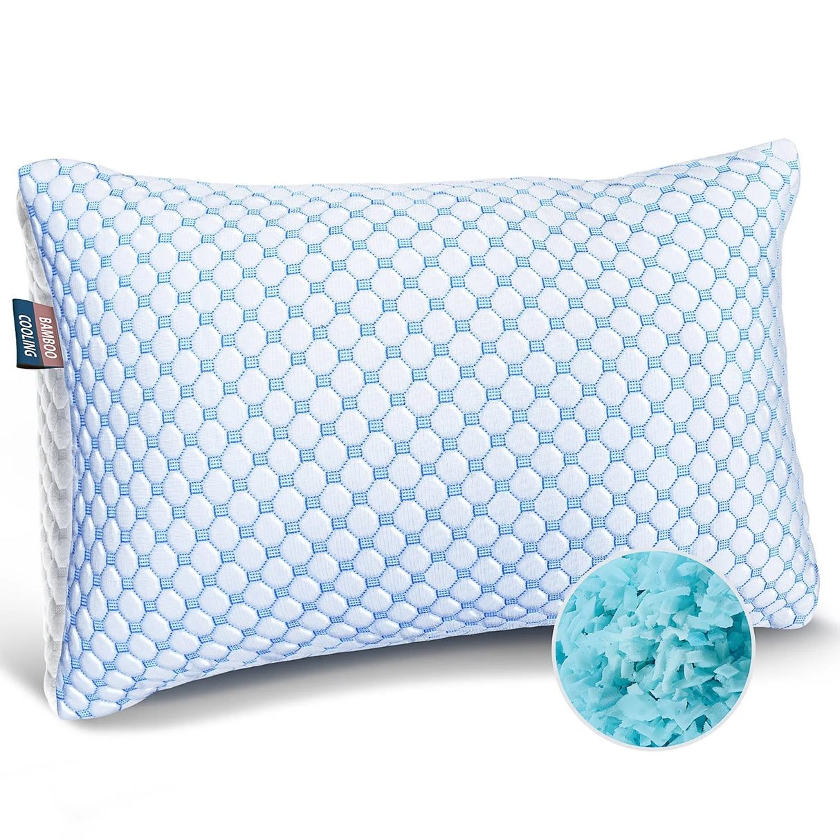 Virtu Temperature Regulating Reversible Cooling Body Pillow for Adult, Adjustable Memory Foam Long Body Pillows for Bed, 20" X 54"