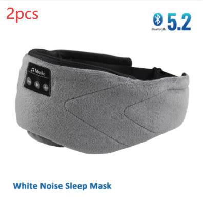 Bluetooth White Noise Sleep Mask With Stereo Sound - Driftwood - Sleep Galleria
