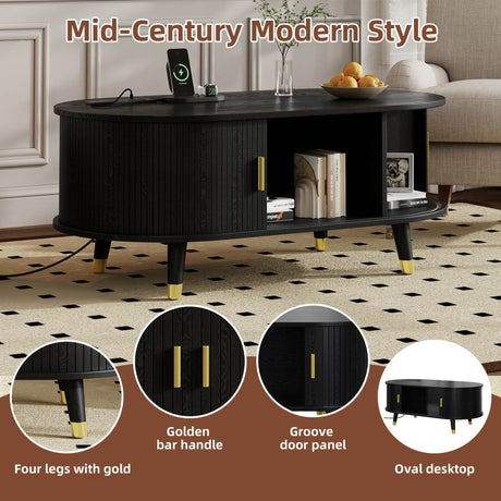 Mid-Century Modern TV Stand And Coffee Table Set - Sleep Galleria