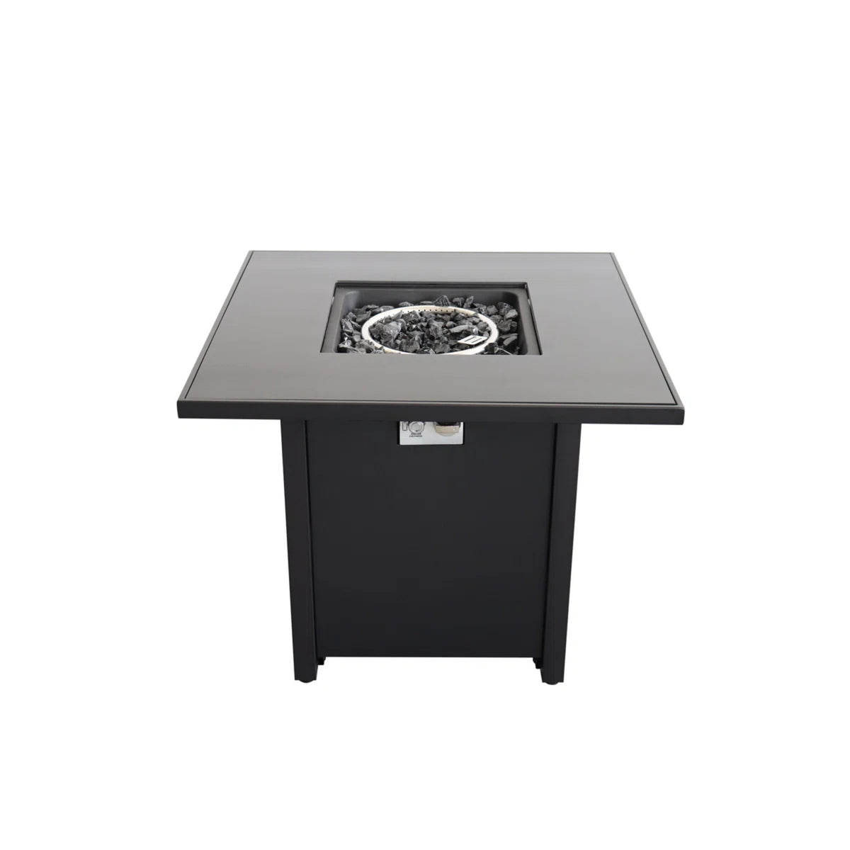 Steel Modern Outdoor Propane Fire Pit 30-Inch