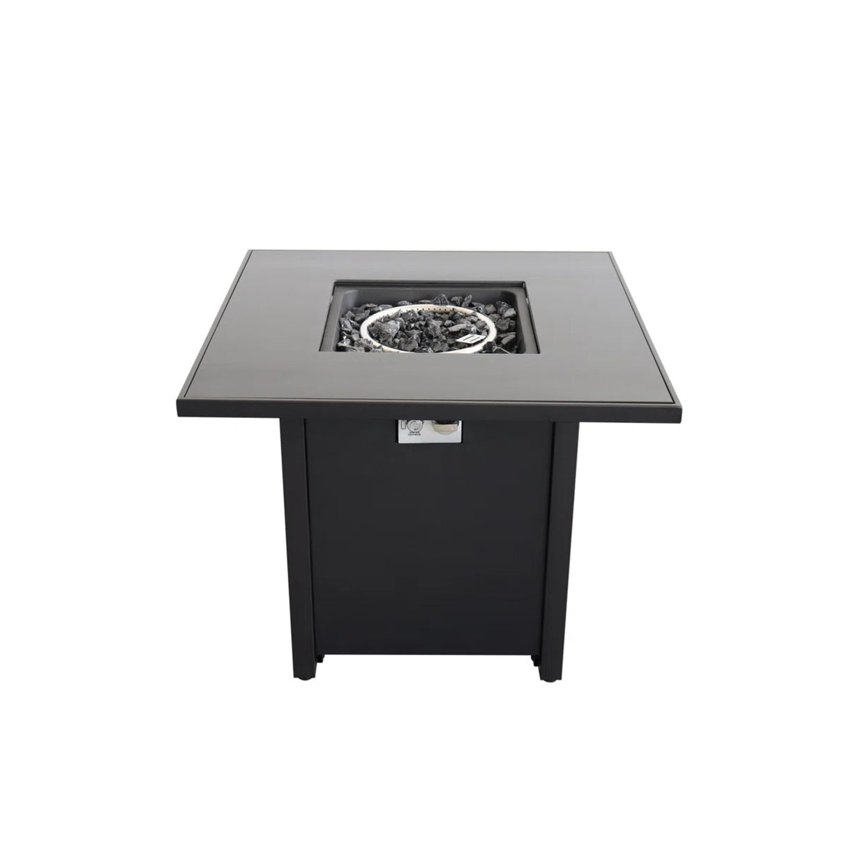 Steel Modern Outdoor Propane Fire Pit 30-Inch
