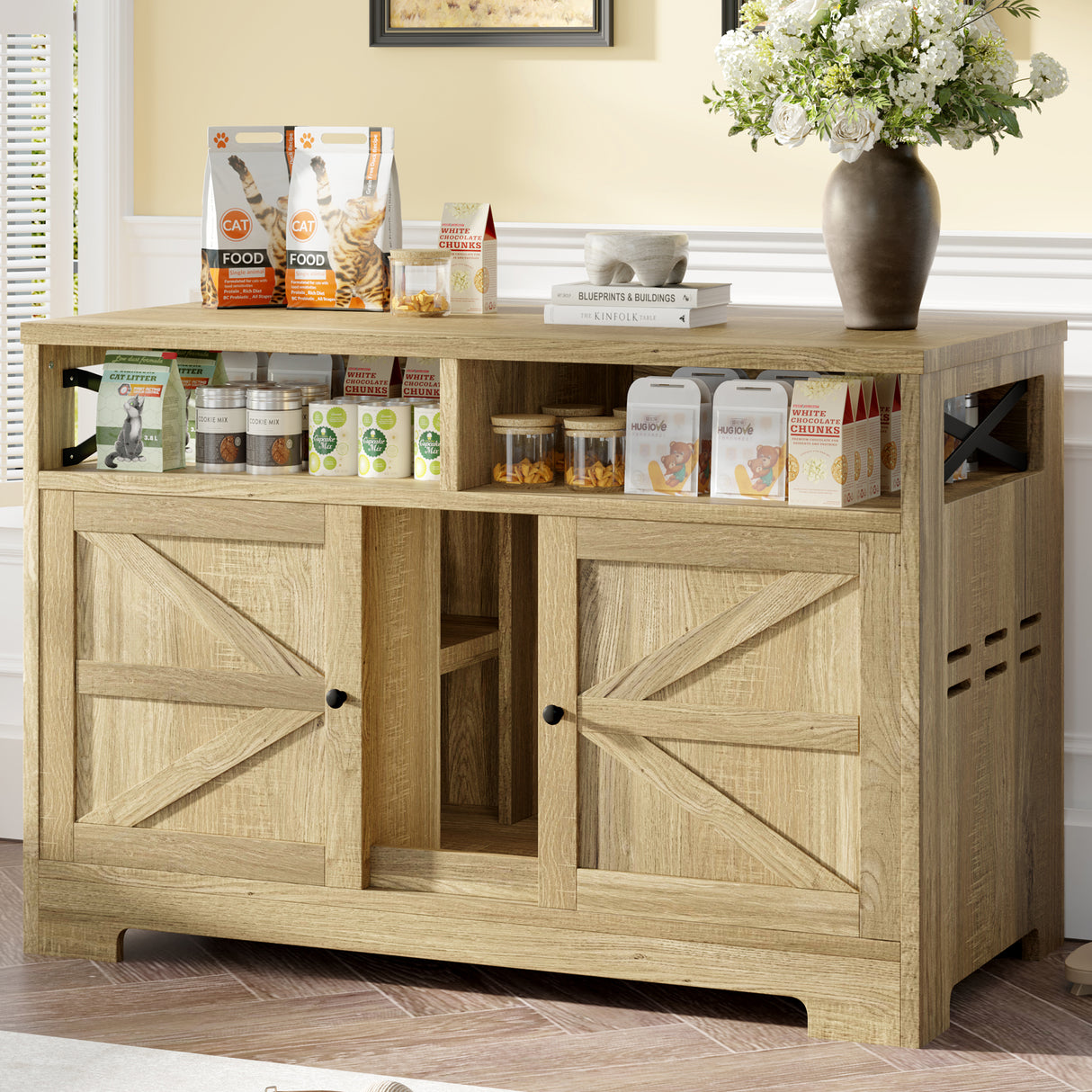 Multifunctional Cat Litter Box Enclosure Furniture