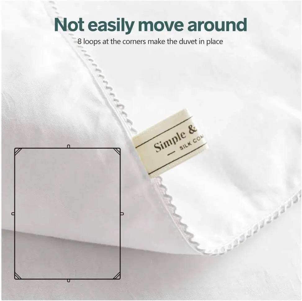 100 Percent Tussah Silk Breathable Cotton Comforter - Calmora - Sleep Galleria