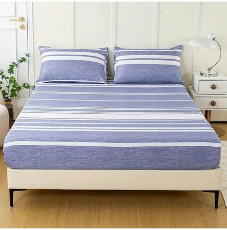 3 - Piece Soft Breathable Striped Polyester Sheet Set - Calmora - Sleep Galleria