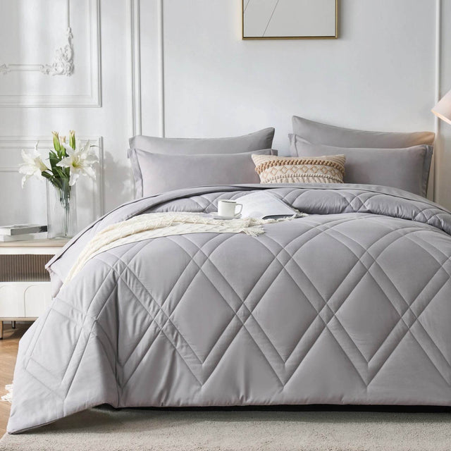 7-Piece Extra Soft Microfiber Comforter Bedding Set - Sleep Galleria