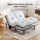 Adjustable Bed Frame With Massage USB Charging Ports - Sleep Galleria