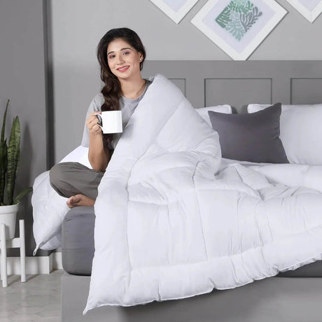 All - Season Microfiber Down Alternative Comforter - Calmora - Sleep Galleria