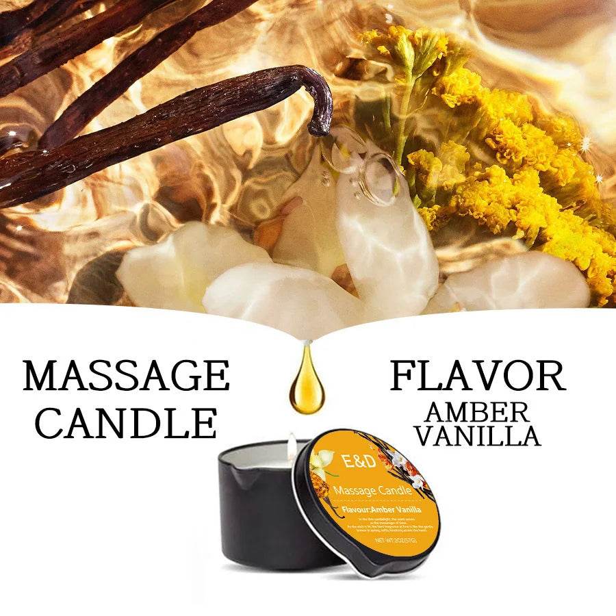 Aromatherapy Massage Oil Candle For Stress Relief - Calmora - Sleep Galleria