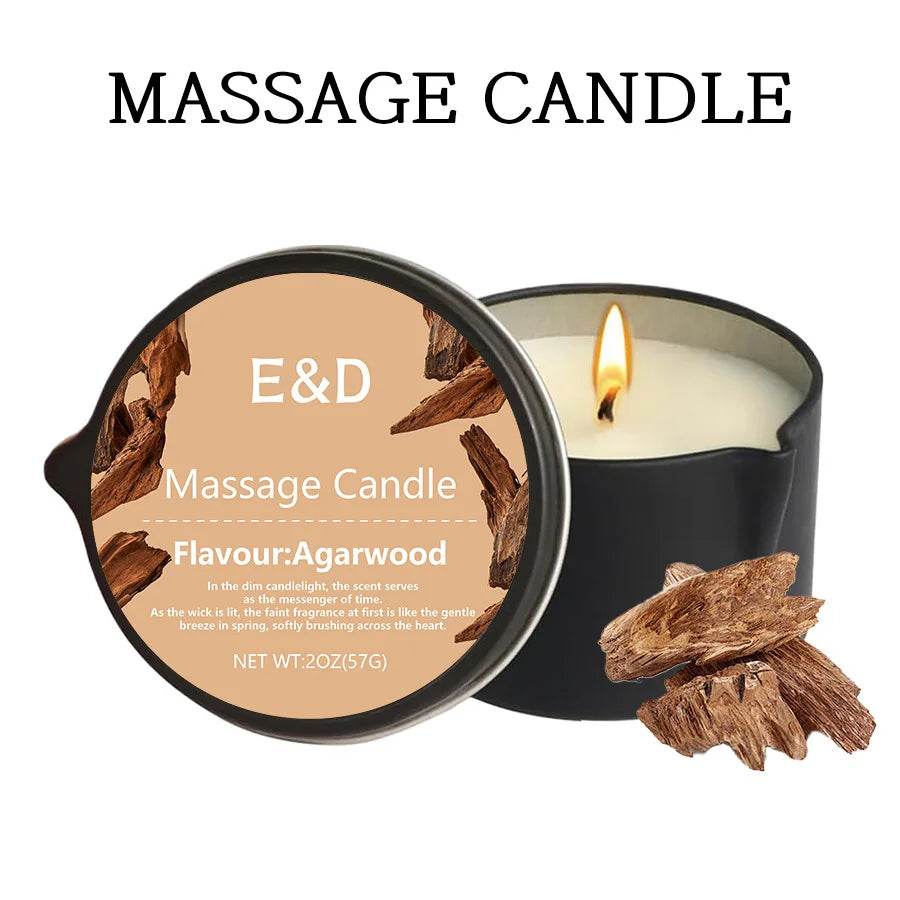 Aromatherapy Massage Oil Candle For Stress Relief - Calmora - Sleep Galleria