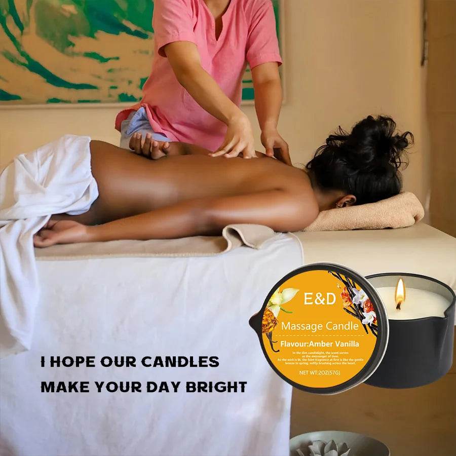 Aromatherapy Massage Oil Candle For Stress Relief - Calmora - Sleep Galleria