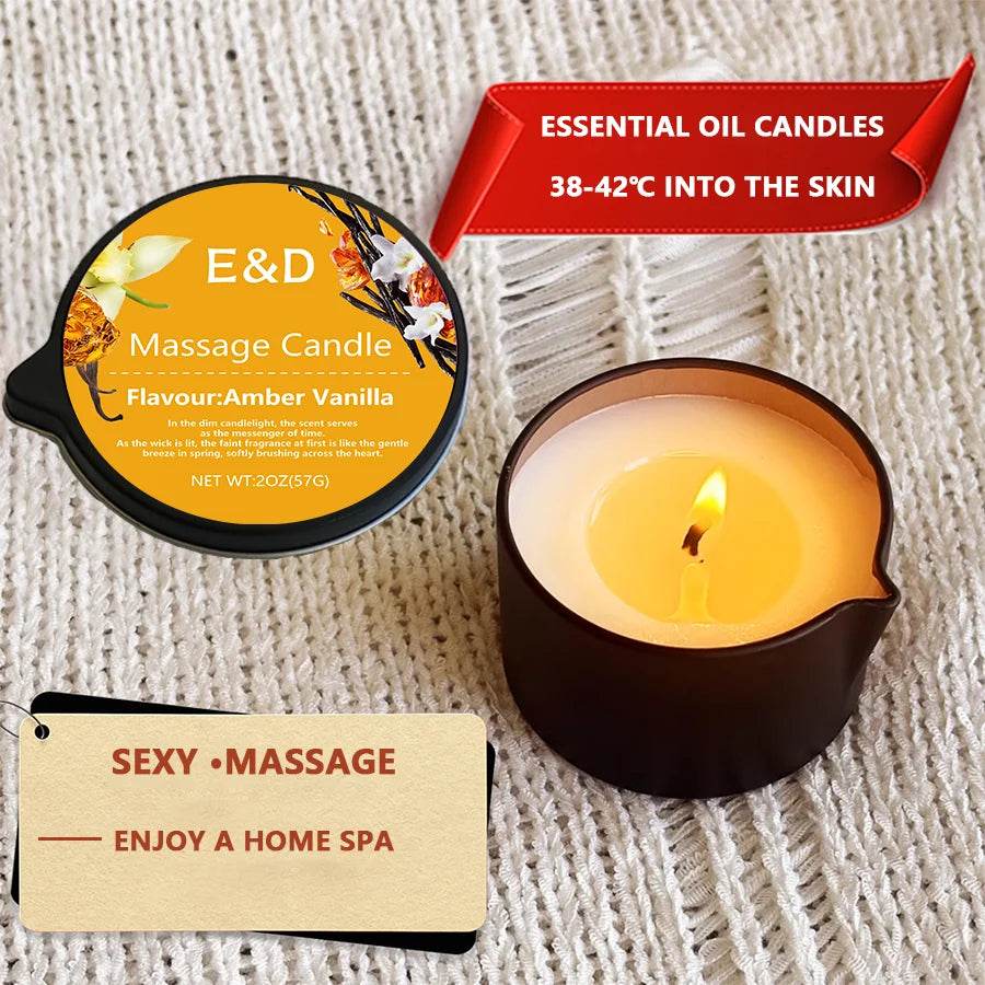 Aromatherapy Massage Oil Candle For Stress Relief - Calmora - Sleep Galleria