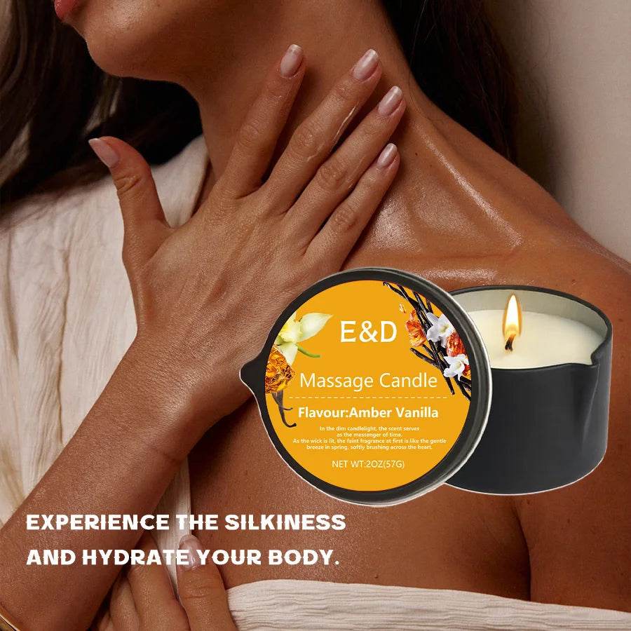 Aromatherapy Massage Oil Candle For Stress Relief - Calmora - Sleep Galleria