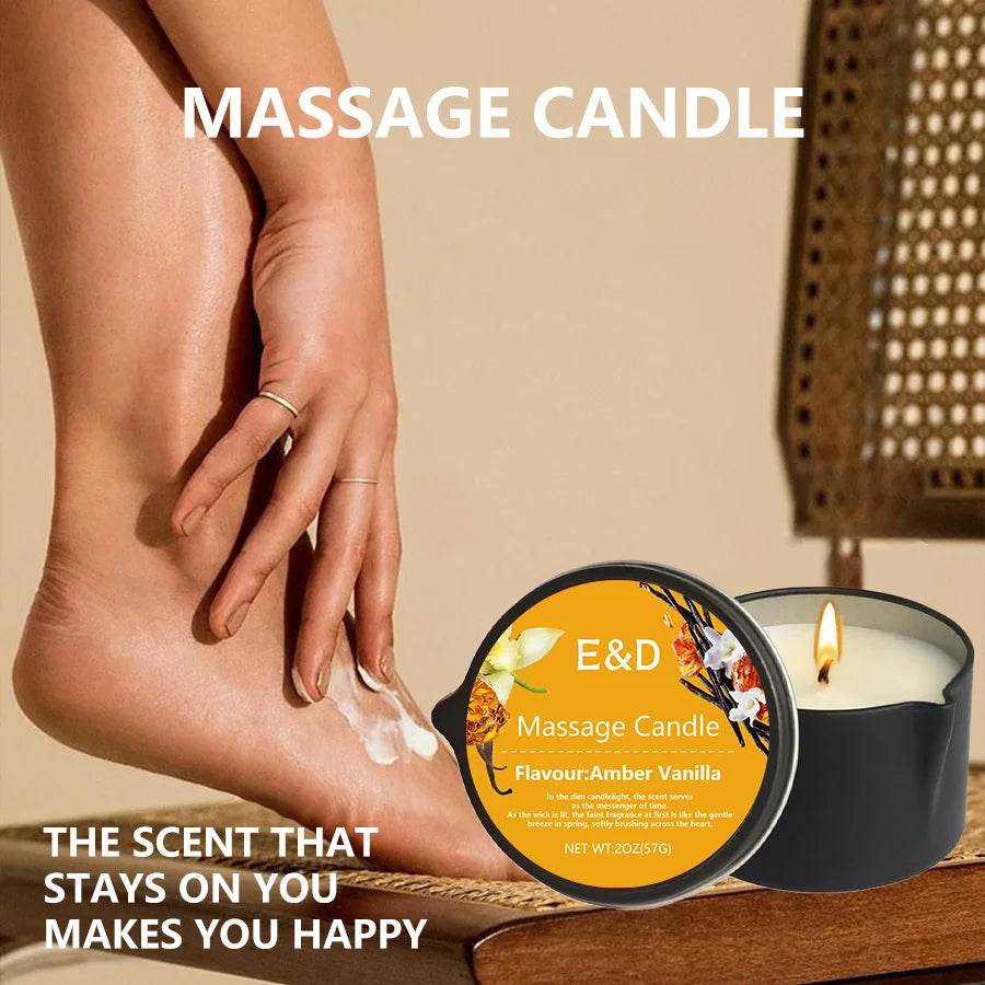 Aromatherapy Massage Oil Candle For Stress Relief - Calmora - Sleep Galleria