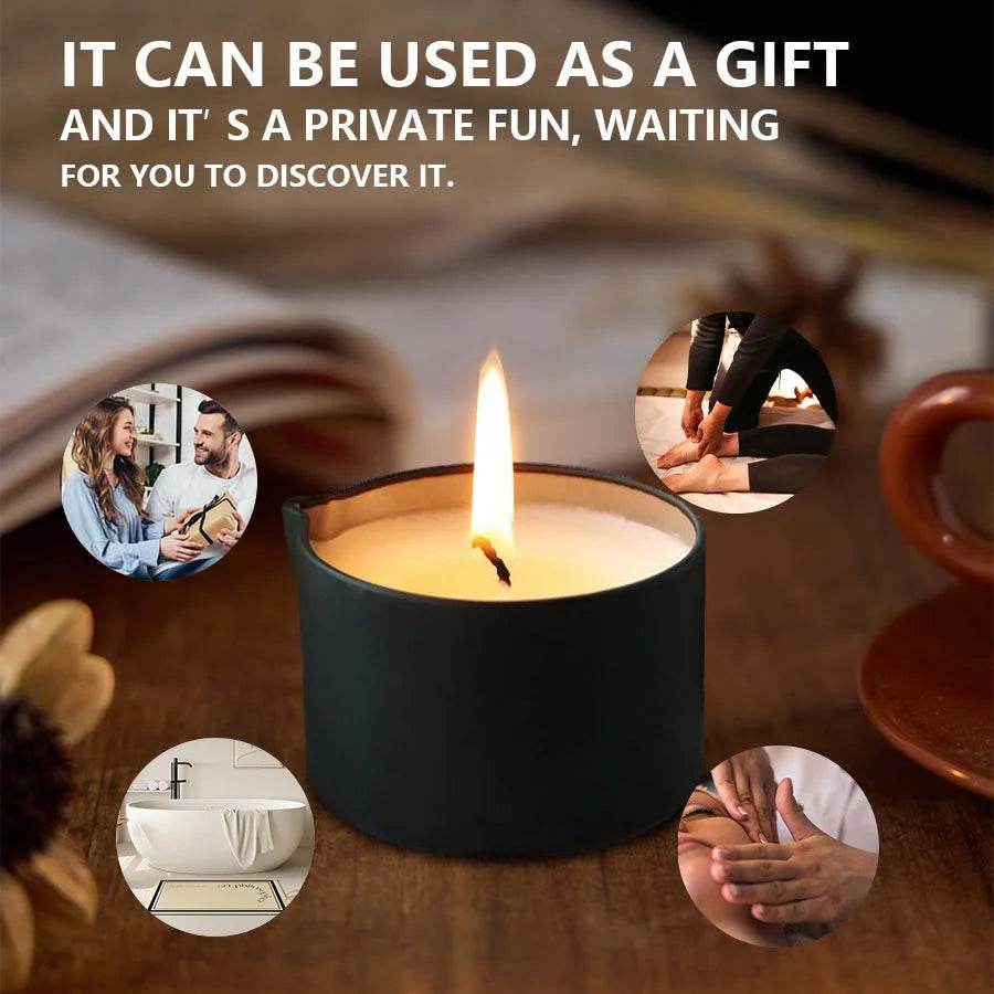 Aromatherapy Massage Oil Candle For Stress Relief - Calmora - Sleep Galleria