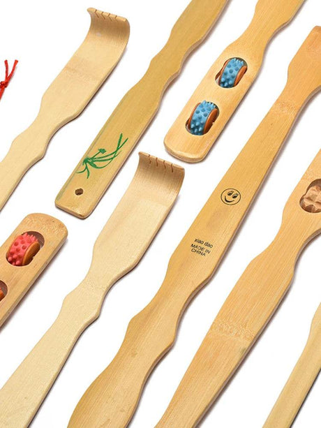 Bamboo Back Scratcher Manual Massage Relaxation Tool - Calmora - Sleep Galleria