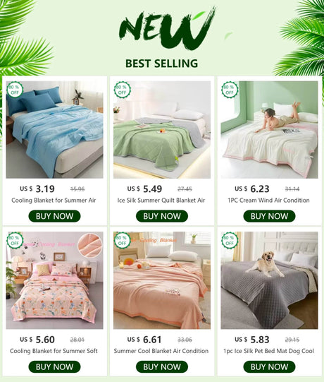 Breathable Lightweight Cooling Blanket Summer Quilt - Calmora - Sleep Galleria