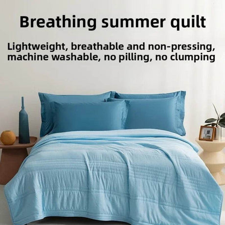 Breathable Lightweight Cooling Blanket Summer Quilt - Calmora - Sleep Galleria