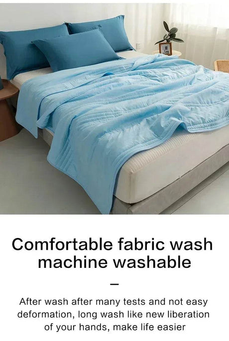 Breathable Lightweight Cooling Blanket Summer Quilt - Calmora - Sleep Galleria
