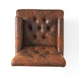 Contemporary Button-Tufted Microfiber Club Chair - Sleep Galleria
