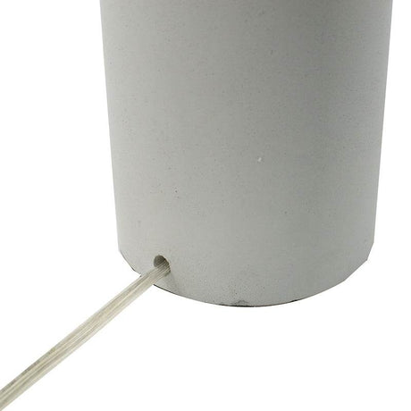 Contemporary Cement Table Lamp With Brass Finish - Calmora - Sleep Galleria