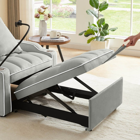 Convertible Pull Out Sleeper Chair Bed - Calmora - Sleep Galleria