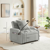 Convertible Pull Out Sleeper Chair Bed - Calmora - Sleep Galleria