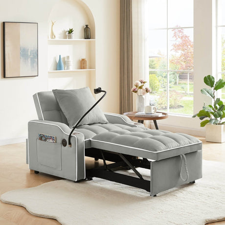 Convertible Pull Out Sleeper Chair Bed - Calmora - Sleep Galleria