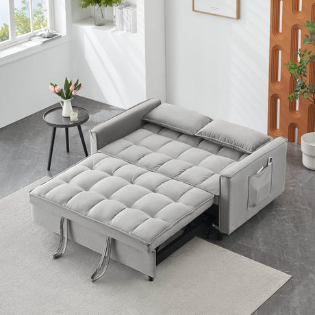 Convertible Velvet Loveseat Sofa Bed - Calmora - Sleep Galleria