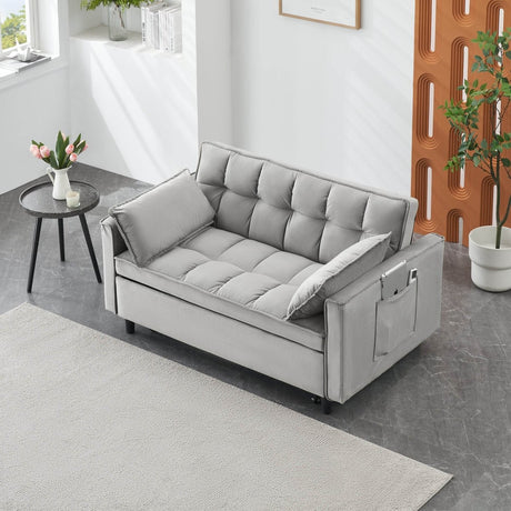 Convertible Velvet Loveseat Sofa Bed - Calmora - Sleep Galleria