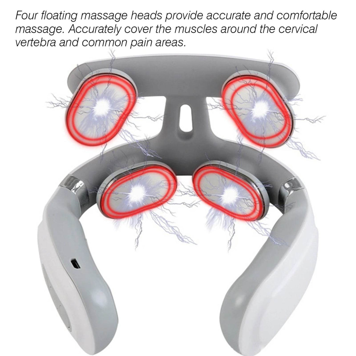 Cordless Neck Massager With 16 Modes Pulse Heating - Sleep Galleria