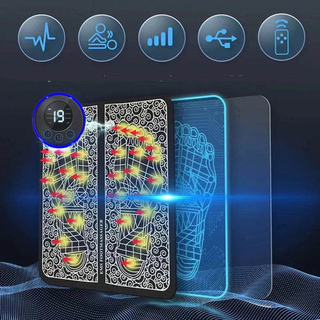 Electric Foot Massage Pad With Adjustable Intensities - Calmora - Sleep Galleria