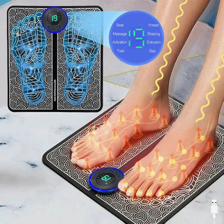 Electric Foot Massage Pad With Adjustable Intensities - Calmora - Sleep Galleria