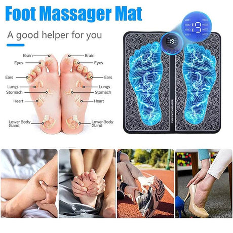 Electric Foot Massage Pad With Adjustable Intensities - Calmora - Sleep Galleria