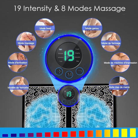 Electric Foot Massage Pad With Adjustable Intensities - Calmora - Sleep Galleria