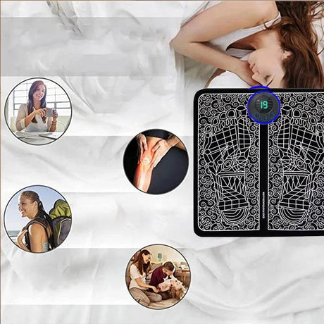 Electric Foot Massage Pad With Adjustable Intensities - Calmora - Sleep Galleria