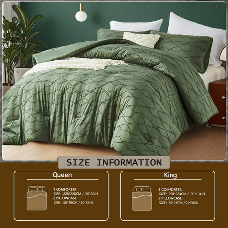 Extra Soft 3 - Piece Microfiber Quilt And Pillowcase Set - Calmora - Sleep Galleria