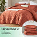 Extra Soft 3 - Piece Microfiber Quilt And Pillowcase Set - Calmora - Sleep Galleria