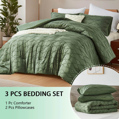 Extra Soft 3 - Piece Microfiber Quilt And Pillowcase Set - Calmora - Sleep Galleria