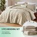 Extra Soft 3 - Piece Microfiber Quilt And Pillowcase Set - Calmora - Sleep Galleria