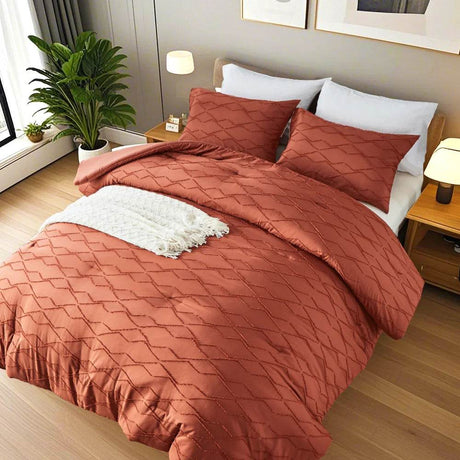 Extra Soft 3 - Piece Microfiber Quilt And Pillowcase Set - Calmora - Sleep Galleria