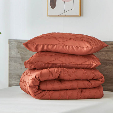 Extra Soft 3 - Piece Microfiber Quilt And Pillowcase Set - Calmora - Sleep Galleria